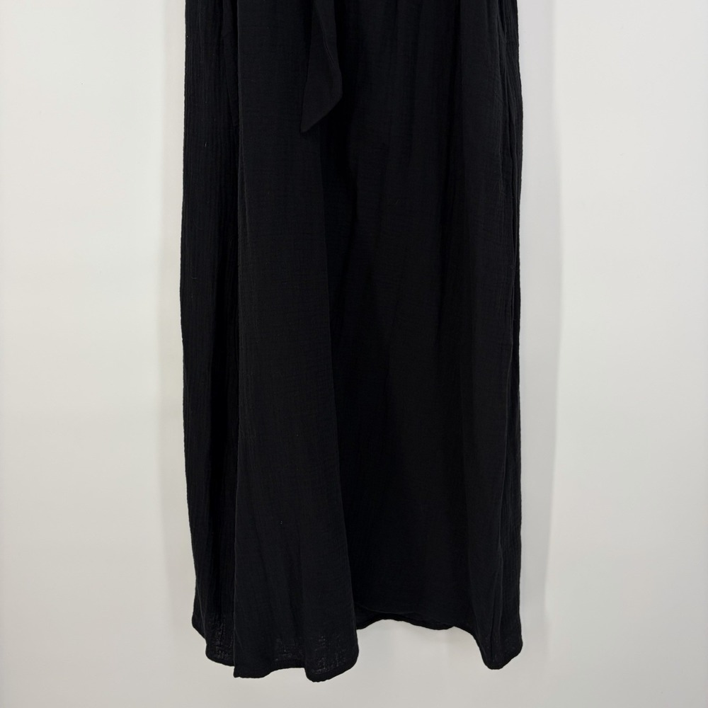 NWT $128 MSRP Sol Angeles Gauzy Maxi Dress Black XS/S Beach Travel Boho Staple - Picture 9 of 10